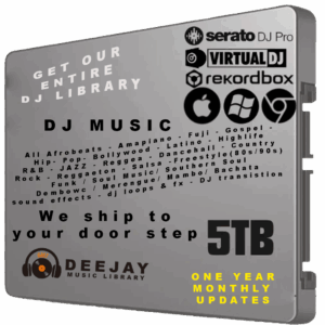 🎵 5TB DJ MUSIC LIBRARY (AUDIO MP3 ONLY ) 📦 (We Ship Instantly)