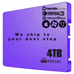 🎧 4TB DJ Ready Hard Drive - MP3– USB 3.0 - Instant Shipment to you