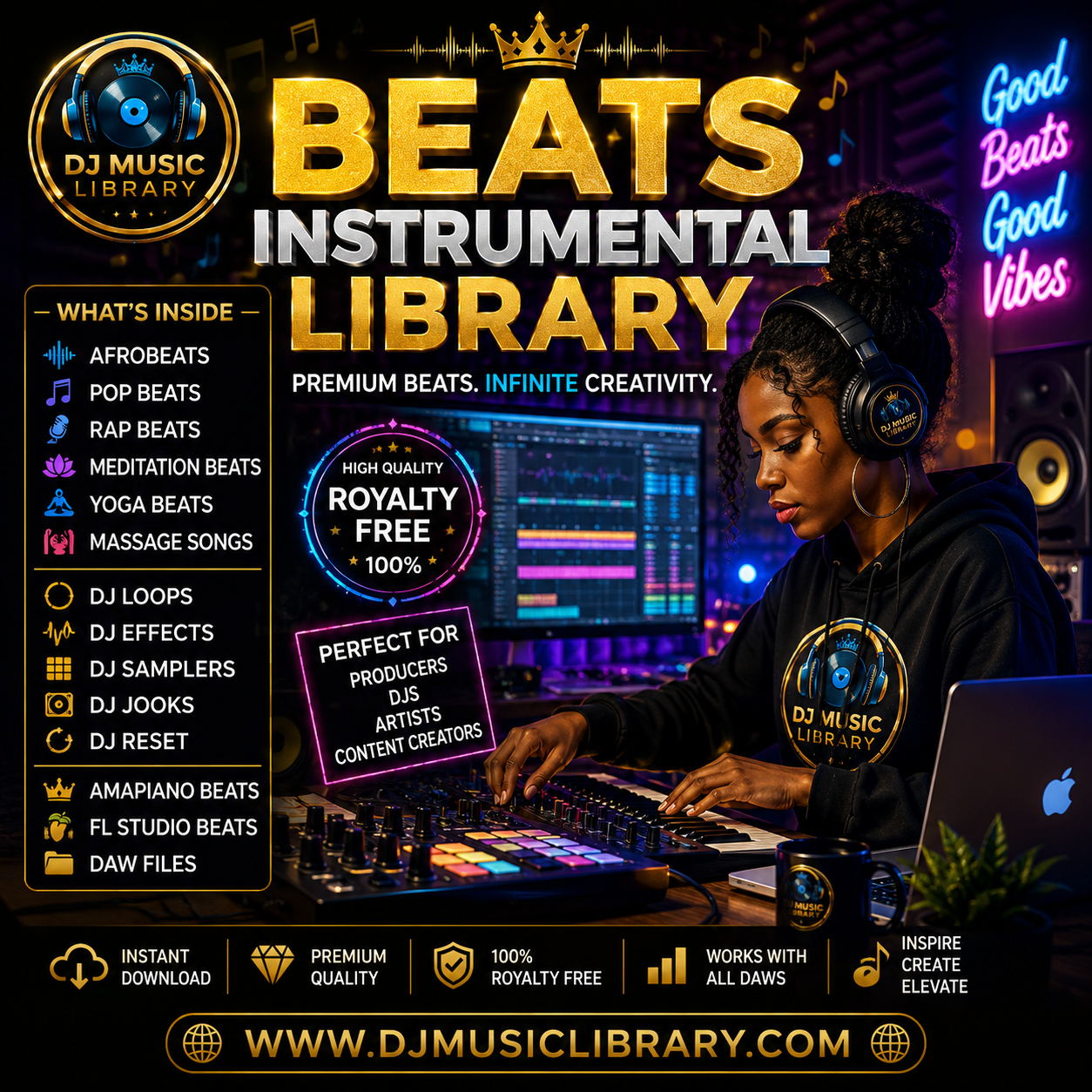 Download Instrumentals Beats - DJ loops - DJ Samplers Library designed for producers, DJs