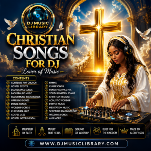 Christian DJ Music Library, Gospel, Worship, Inspirational Songs (Digital Download)