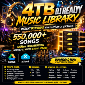4TB DJ Ready Music Library – Instant Download