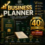 Business Planner – Printable Business Planner | Entrepreneur Journal | Business Tracker | Audio Affirmations | Billionaire Mentor™