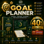 Goal Planner – Printable Goal Setting Journal | Goal Tracker | Planner Bundle | Audio Affirmations | Billionaire Mentor™