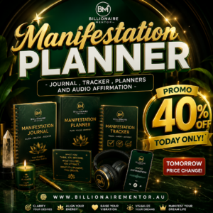 Manifestation Planner – Printable Manifestation Journal | Law of Attraction Planner | Mindset Tracker | Audio Affirmations | A4 and A5 Print