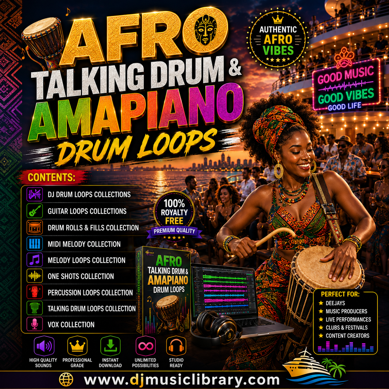 Conga Drum Sample Pack – Conga & Talking Drum Sounds (Digital Download)