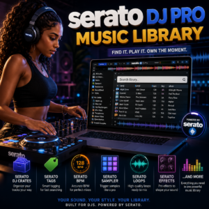 Serato DJ Pro Music Library | Professional DJ Crates, Smart Tags, BPM Analysis, Sampler, Loops & Performance Ready DJ Collection